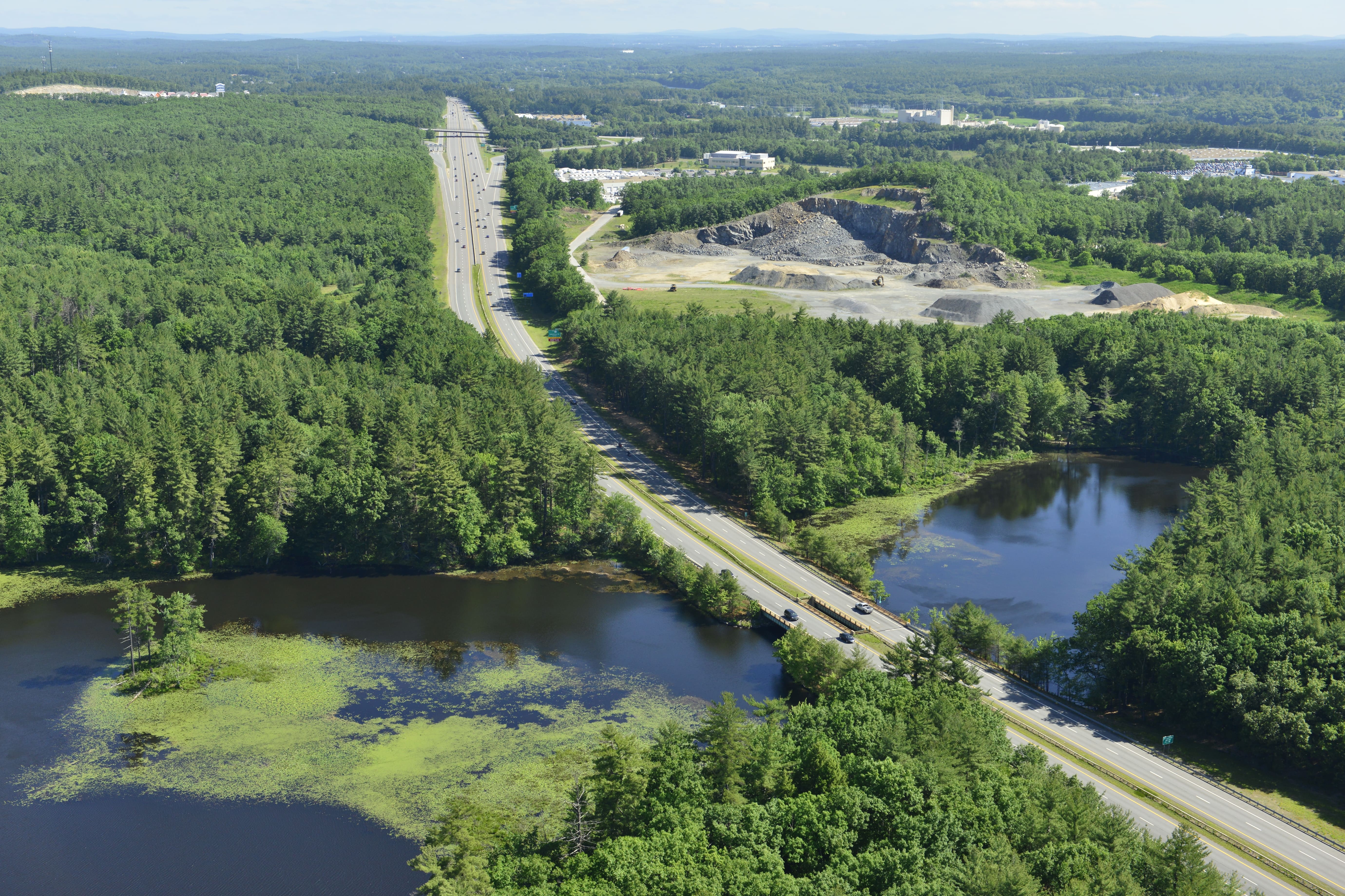 F.E.E.T. crossing Pennichuck Brook, view looking north