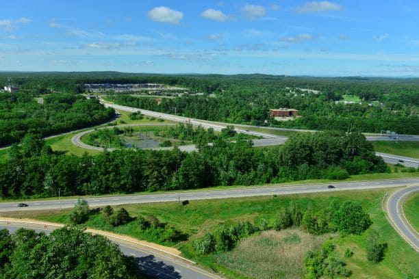 13761D - F.E.E.T. I-293 interchange (view looking south) - Before Construction